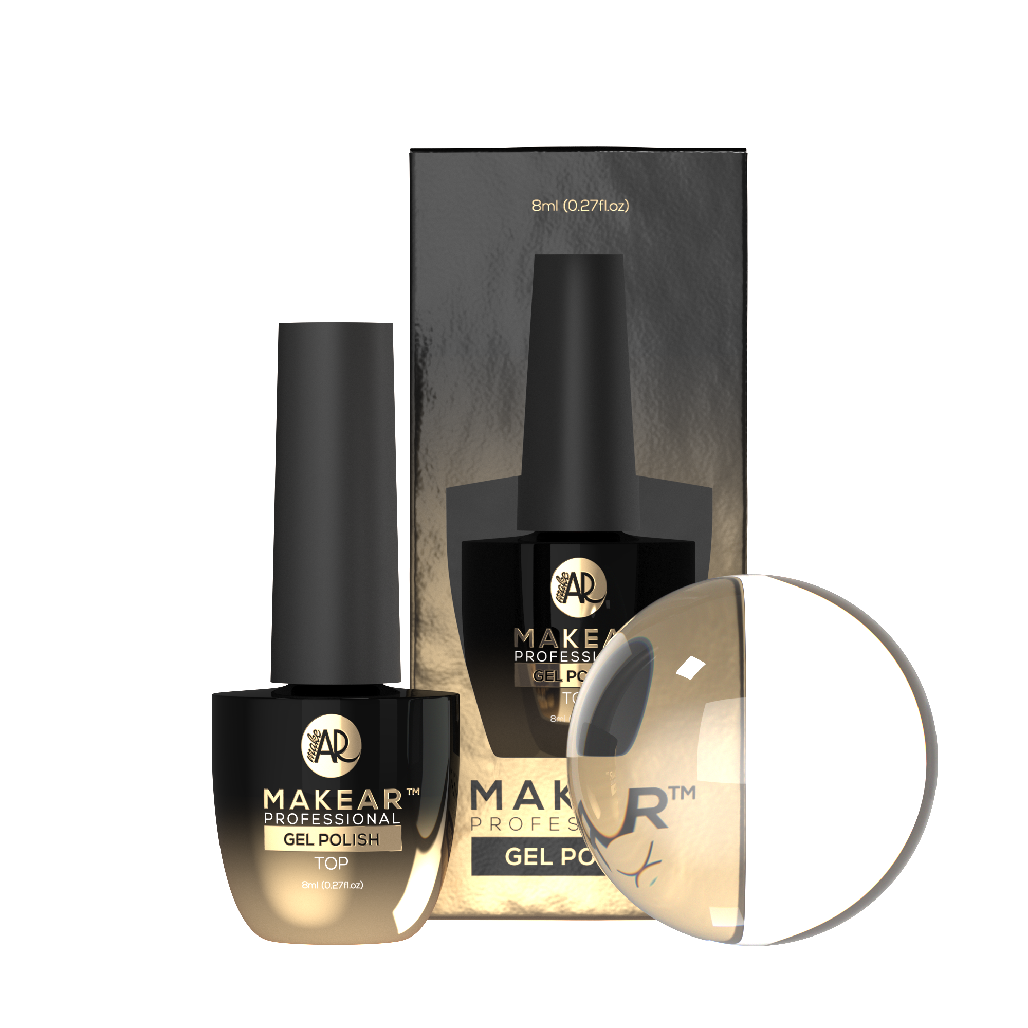 Top No Wipe-Gelpolish Top-MAKEAR-8 ml-NR Kosmetik