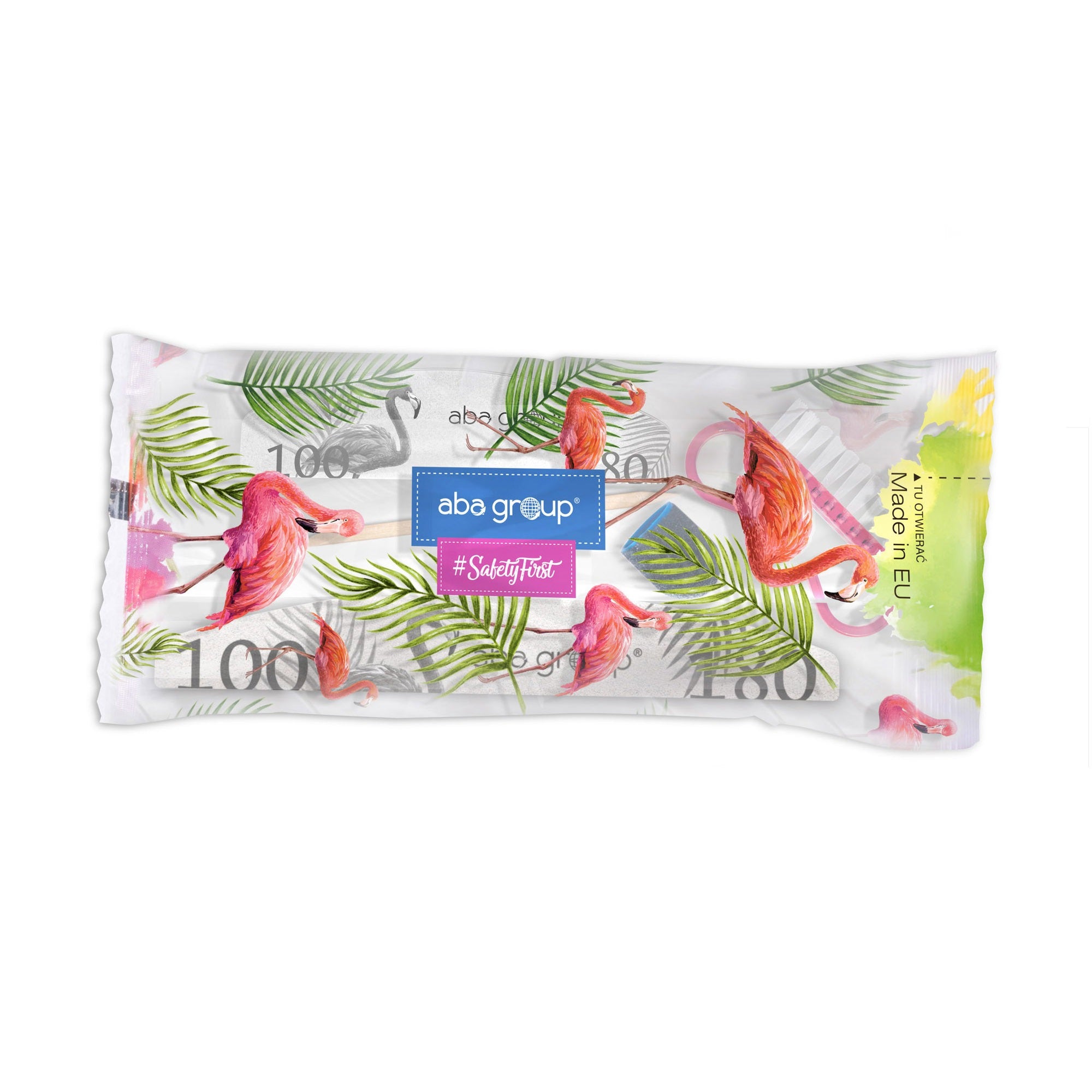 Sæt #14 (Mini file, buffer, børste + wooden stick + sanding band 80 R13) 100/180-ABA-NR Kosmetik