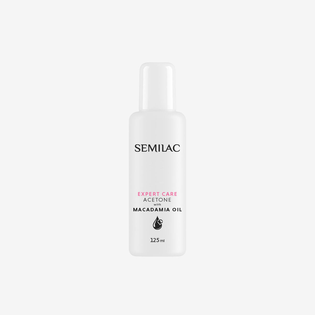 Kosmetisk Acetone Expert Care med macadamia olie - 125ml-Neglevæsker-Semilac-NR Kosmetik