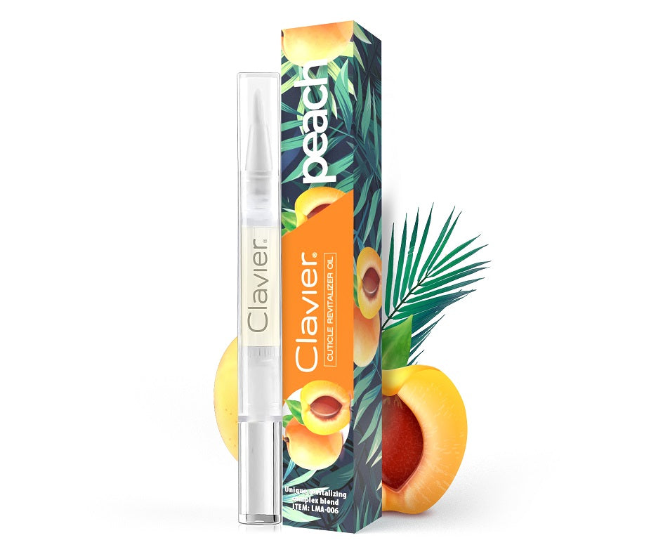 Neglebåndsolie Fersken i Pen - 5 ml-Negleolie-Clavier-NR Kosmetik