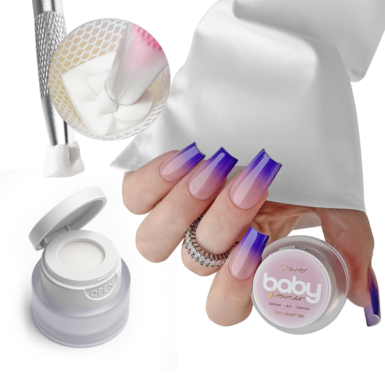 R11 Baby Boomer/Ombre Gel - Wildberry - 3 g-Nail Art-Clavier-NR Kosmetik