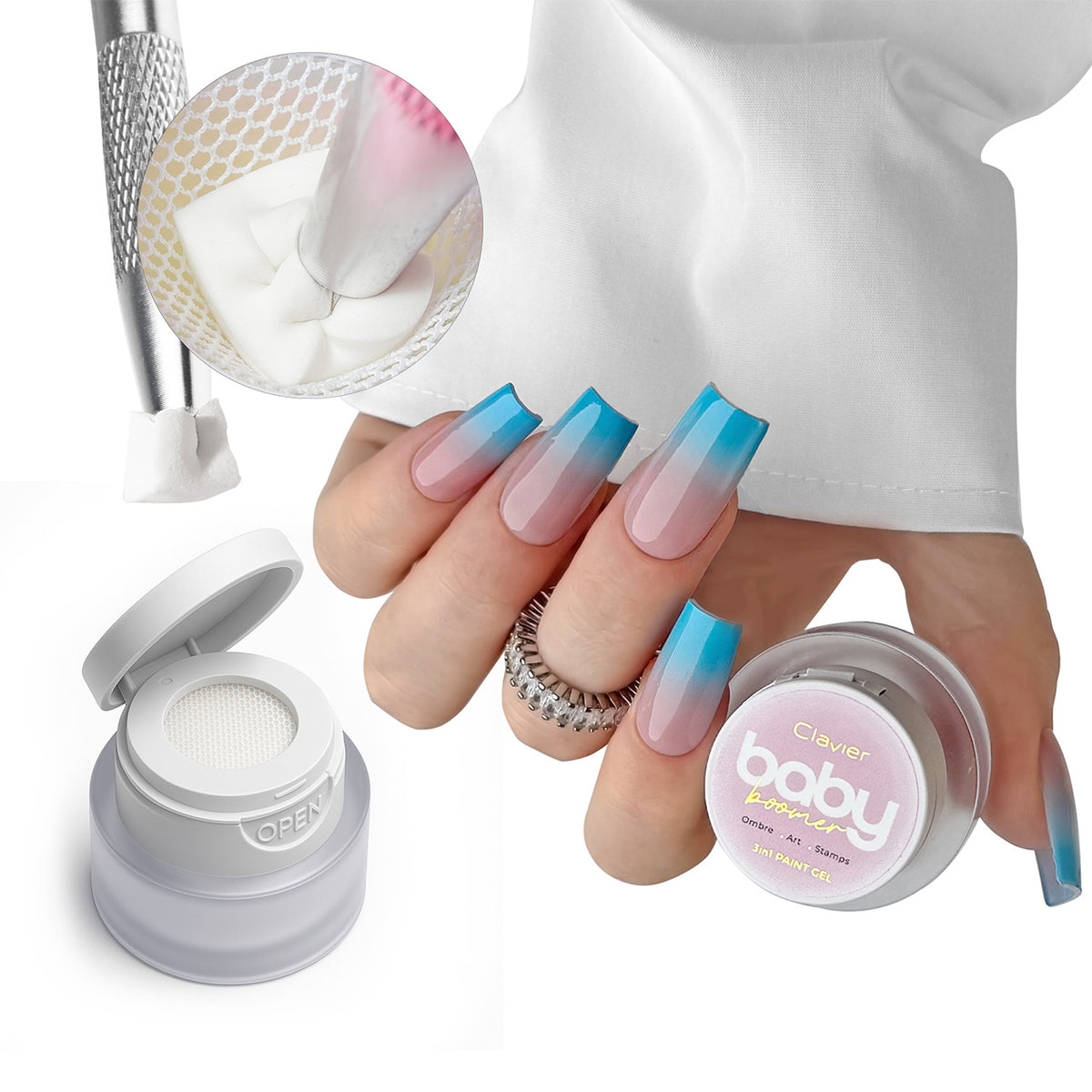 R09 Baby Boomer/Ombre Gel - Cocowater - 3 g-Nail Art-Clavier-NR Kosmetik