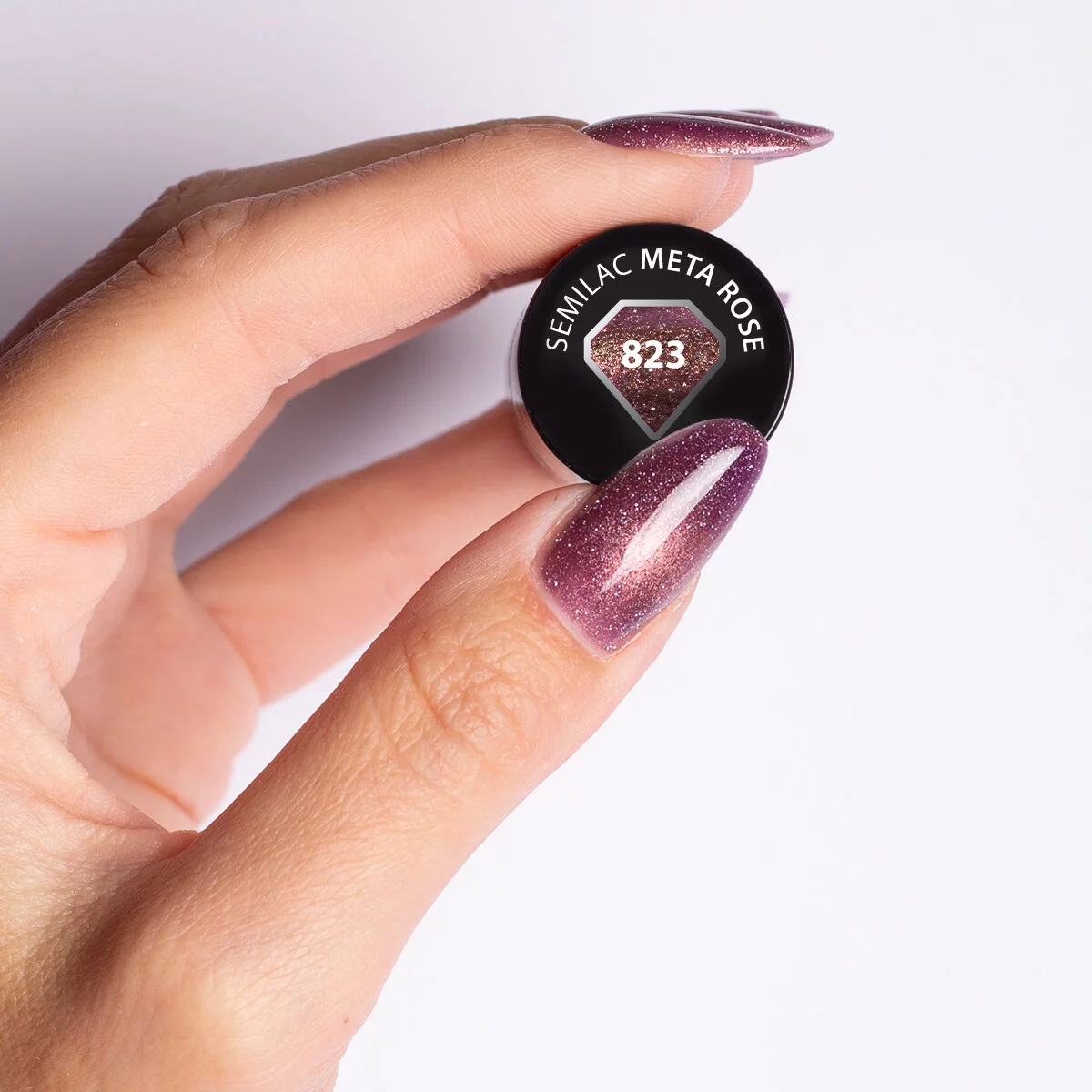 Gelpolish 823 Meta Rose - 7 ml-CAT EYE-Semilac-NR Kosmetik