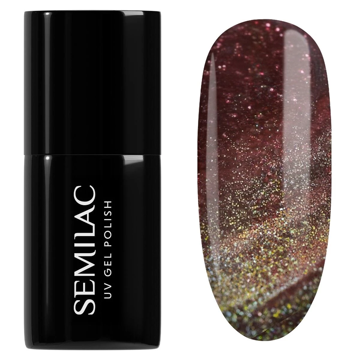 Gelpolish 824 Digital Red - 7 ml-CAT EYE-Semilac-NR Kosmetik