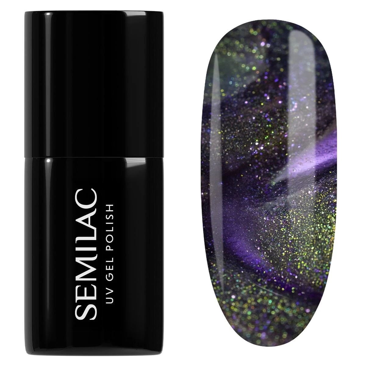 Gelpolish 825 Cyber Violet - 7 ml-CAT EYE-Semilac-NR Kosmetik