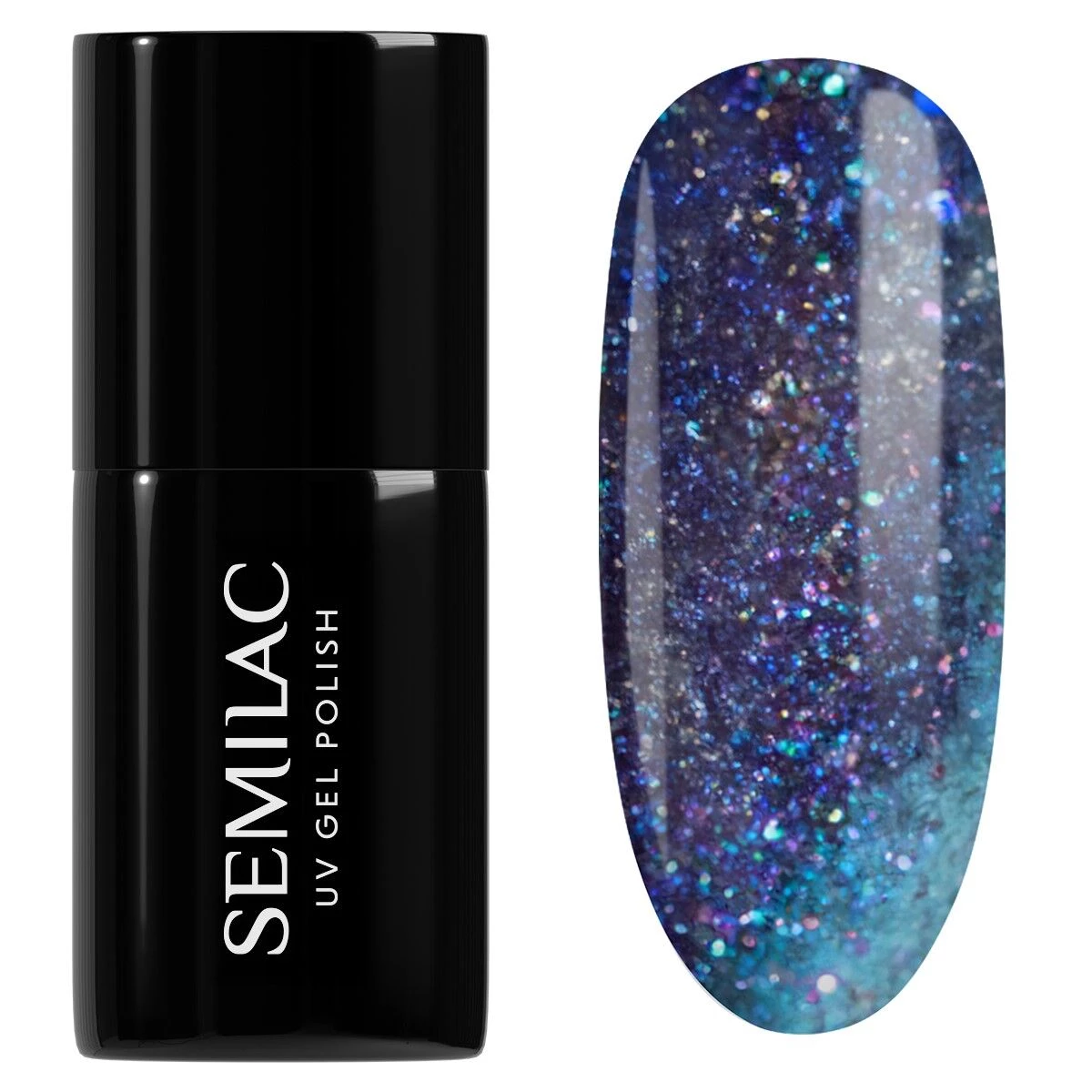 Gelpolish 826 Virtual Blue - 7 ml-CAT EYE-Semilac-NR Kosmetik
