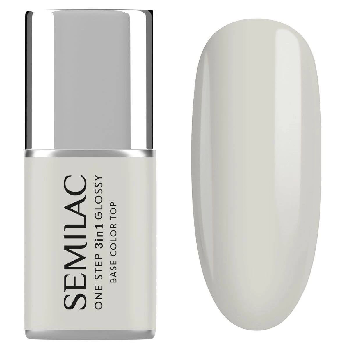 One Step Glossy Gelpolish - The White S110 - 7 ml-3i1-Semilac-NR Kosmetik
