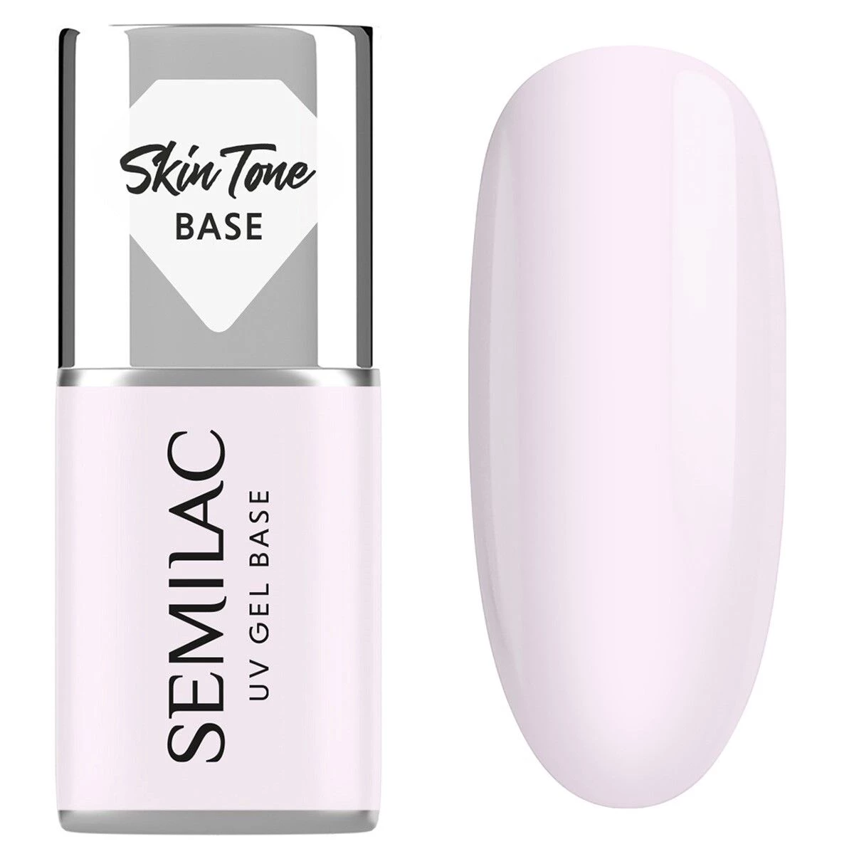 Skin Tone Cover Base - Milky Pink 7 ml-UV Hybrid TOP/BASE-Semilac-NR Kosmetik