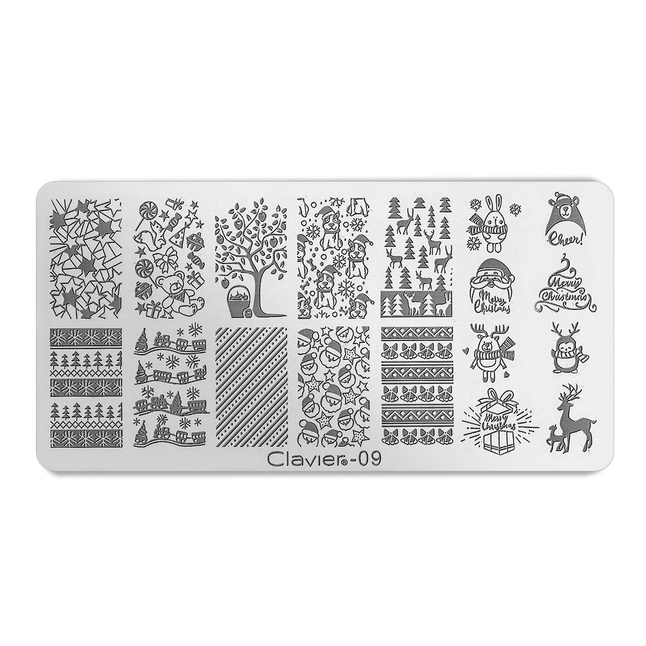 Stempel Plade #09-Salon tilbehør-Clavier-NR Kosmetik