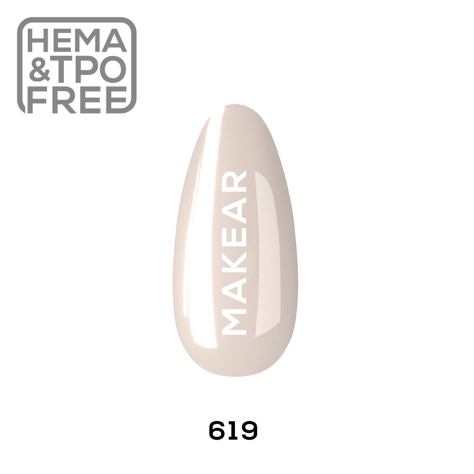 Gelpolish - 619 MAKEAR-Gelpolish-MAKEAR-NR Kosmetik