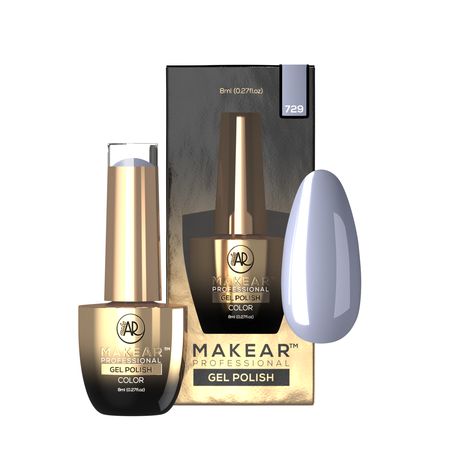 Gelpolish - 729 MAKEAR-Gelpolish-MAKEAR-NR Kosmetik