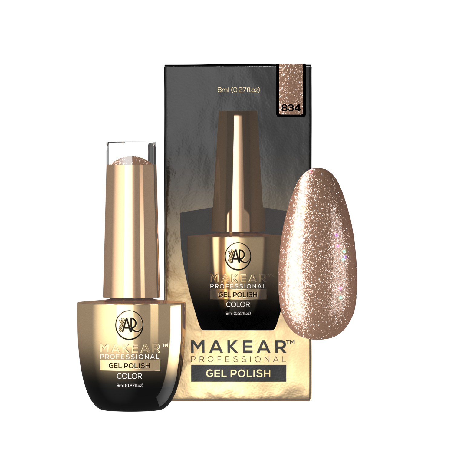 Gelpolish - 834 MAKEAR-Gelpolish-MAKEAR-NR Kosmetik