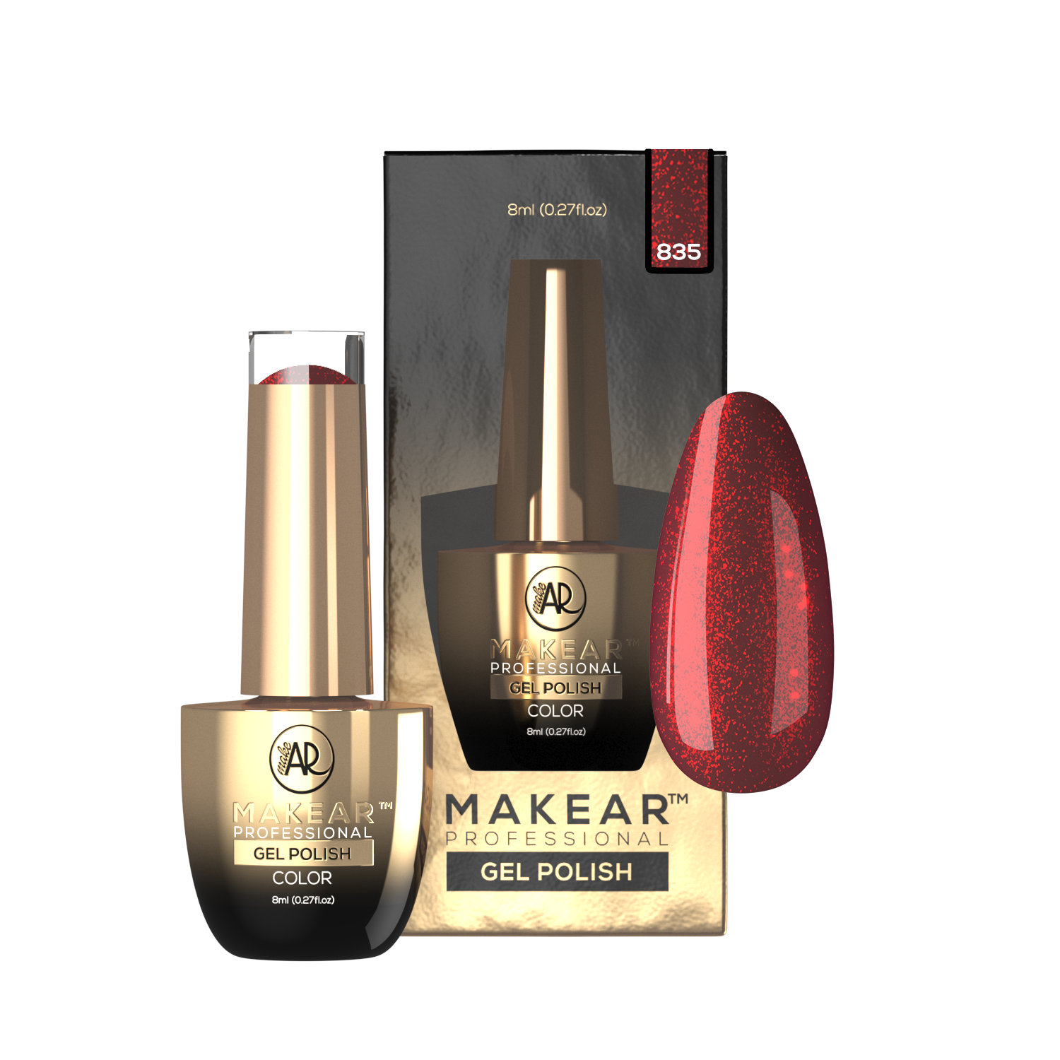 Gelpolish - 835 MAKEAR-Gelpolish-MAKEAR-NR Kosmetik