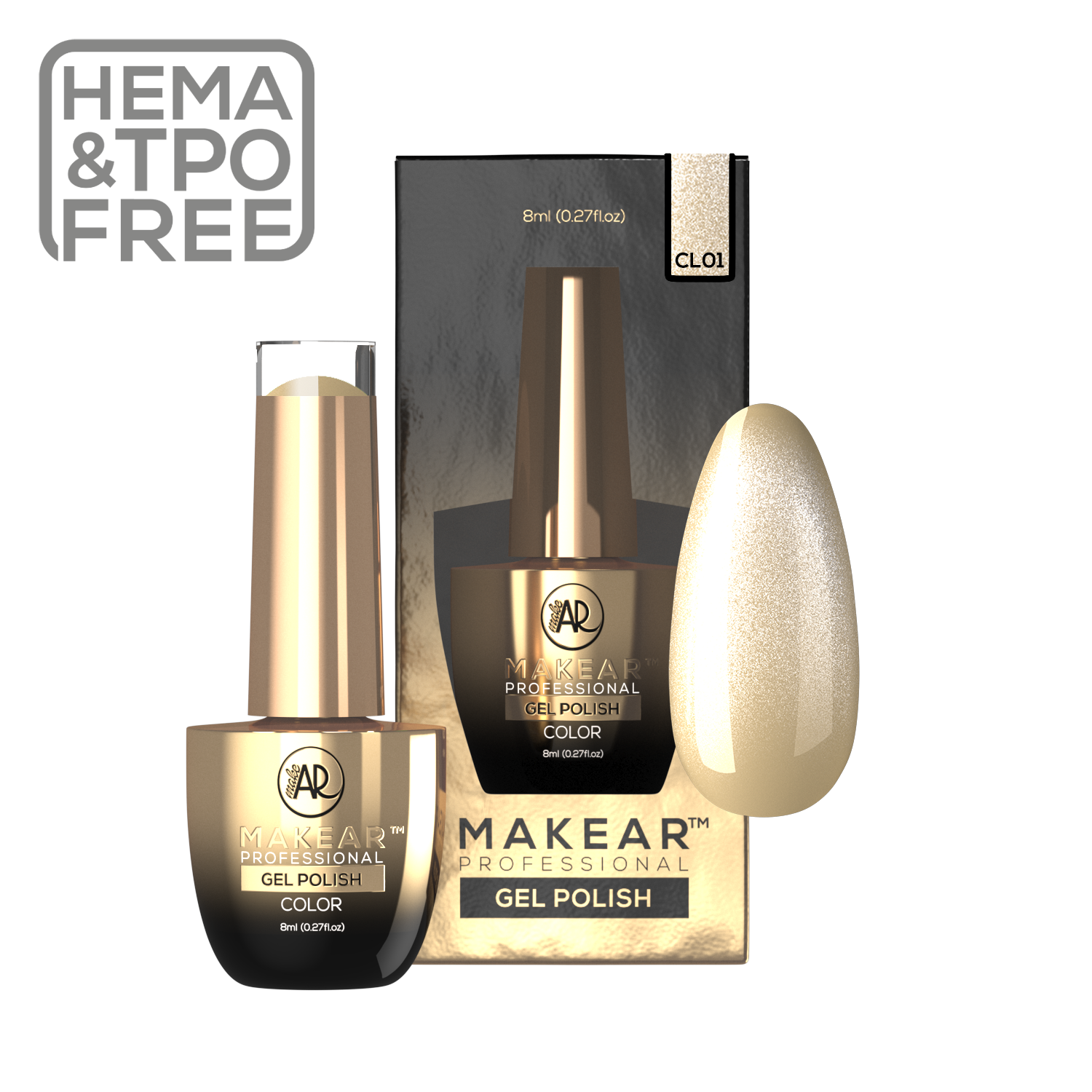 Gelpolish - CL01 MAKEAR-Gelpolish-MAKEAR-NR Kosmetik