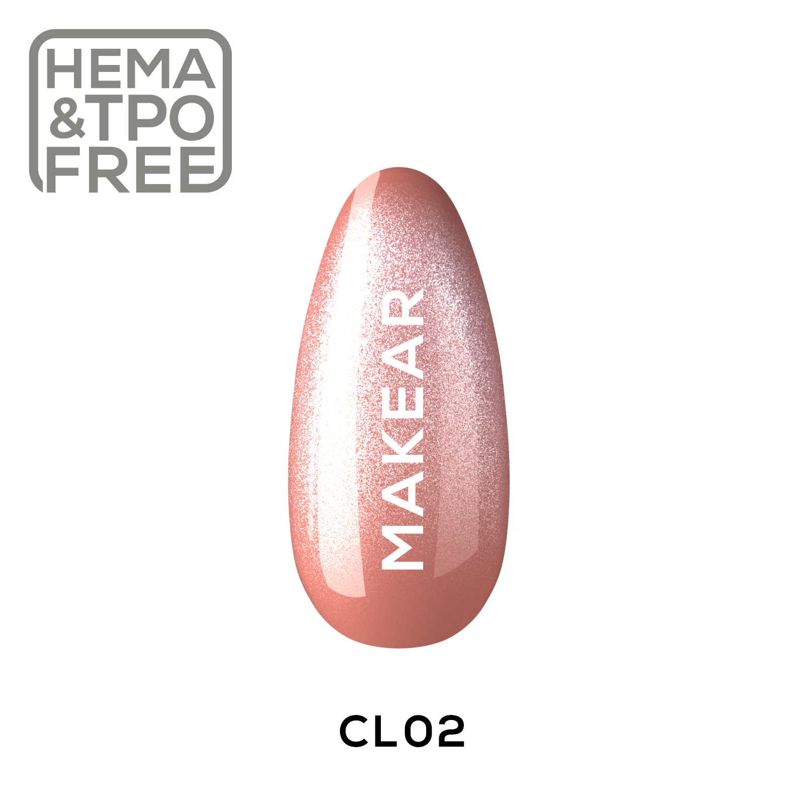Gelpolish - CL02 MAKEAR-Gelpolish-MAKEAR-NR Kosmetik