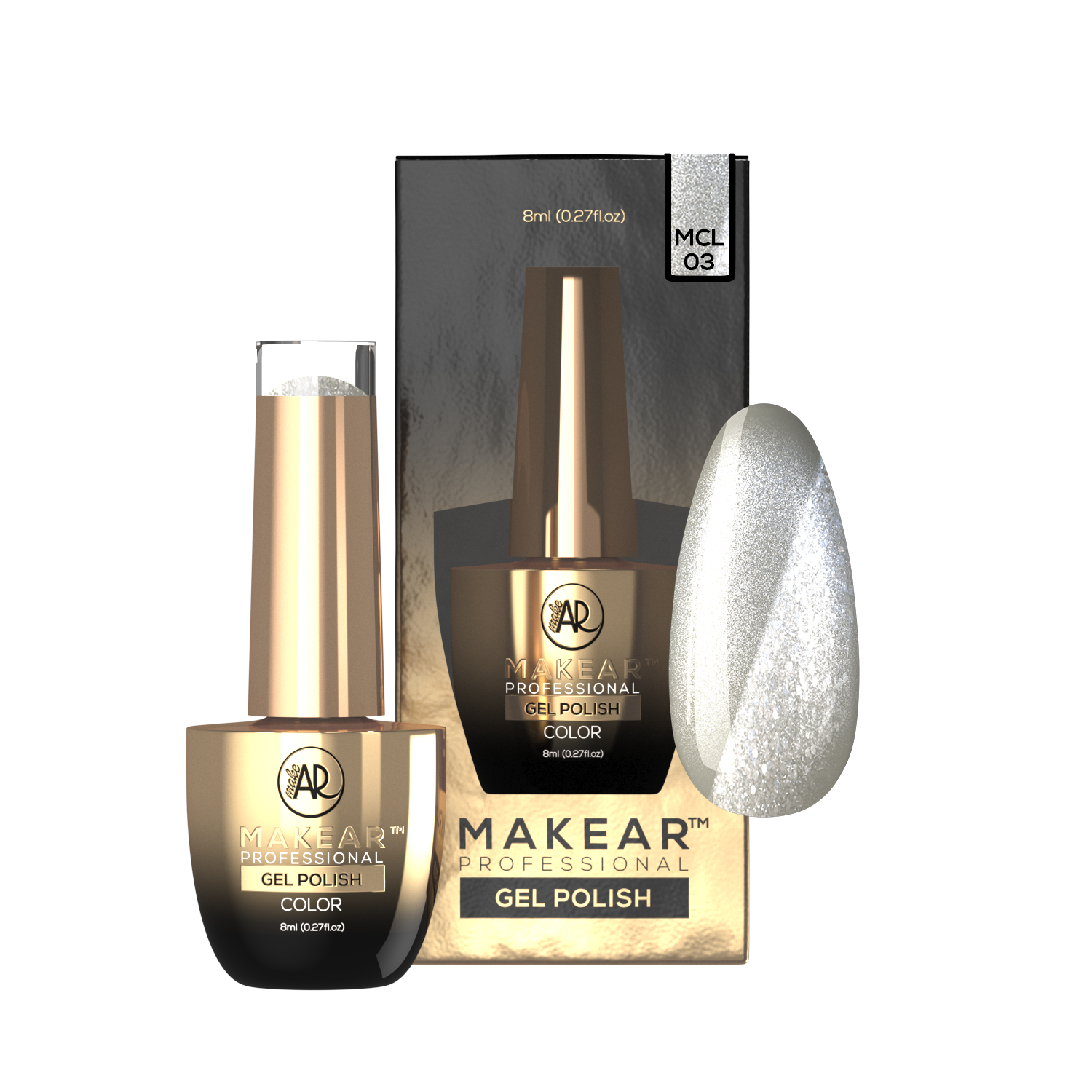 Gelpolish - MCL03 MAKEAR-Gelpolish-MAKEAR-NR Kosmetik