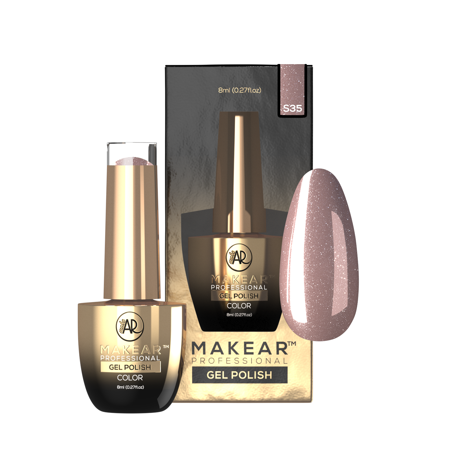 Gelpolish - S35 MAKEAR-Gelpolish-MAKEAR-NR Kosmetik