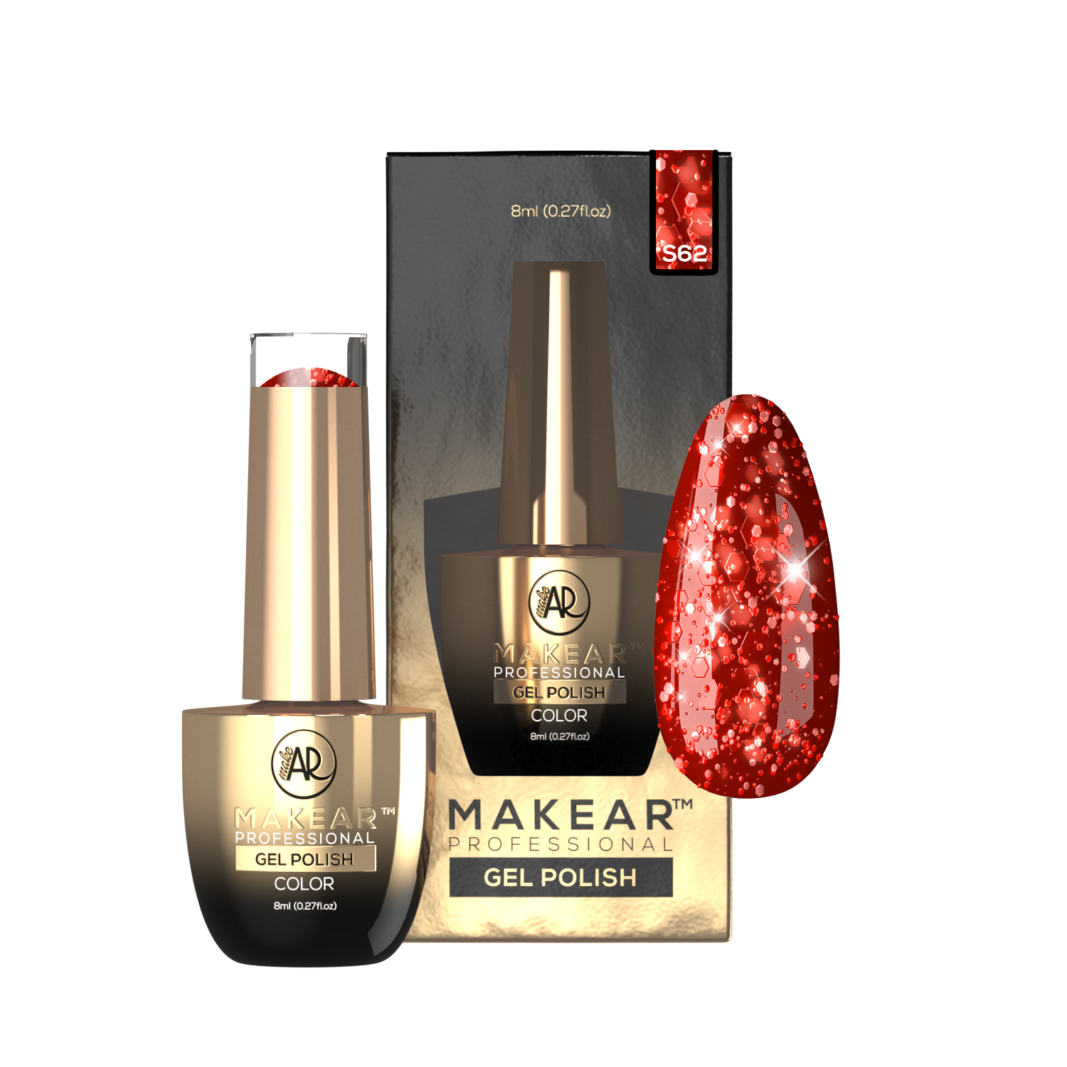 Gelpolish - S62 MAKEAR-Gelpolish-MAKEAR-NR Kosmetik