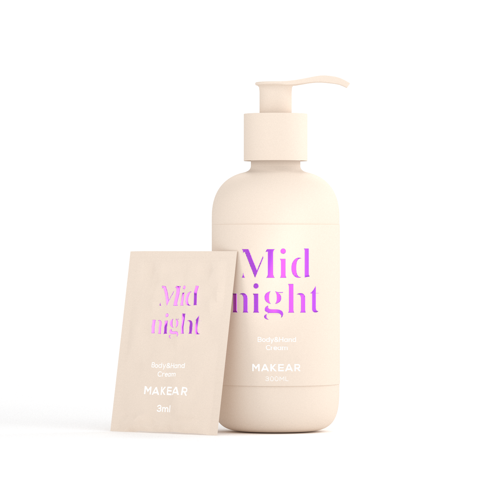 SAMPLE Hand & Body Lotion MIDNIGT - 3 ml-Håndcreme-MAKEAR-NR Kosmetik