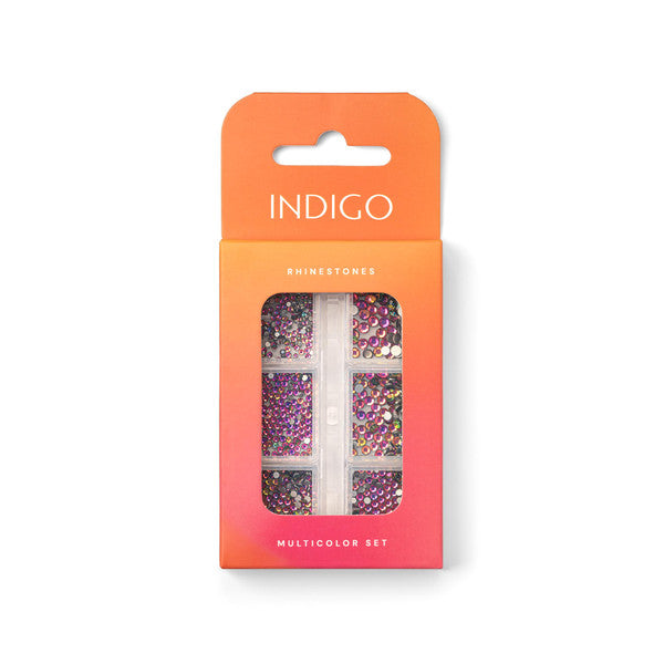 Sten til negle - flerfarvet sæt-Pynt-Indigo-NR Kosmetik
