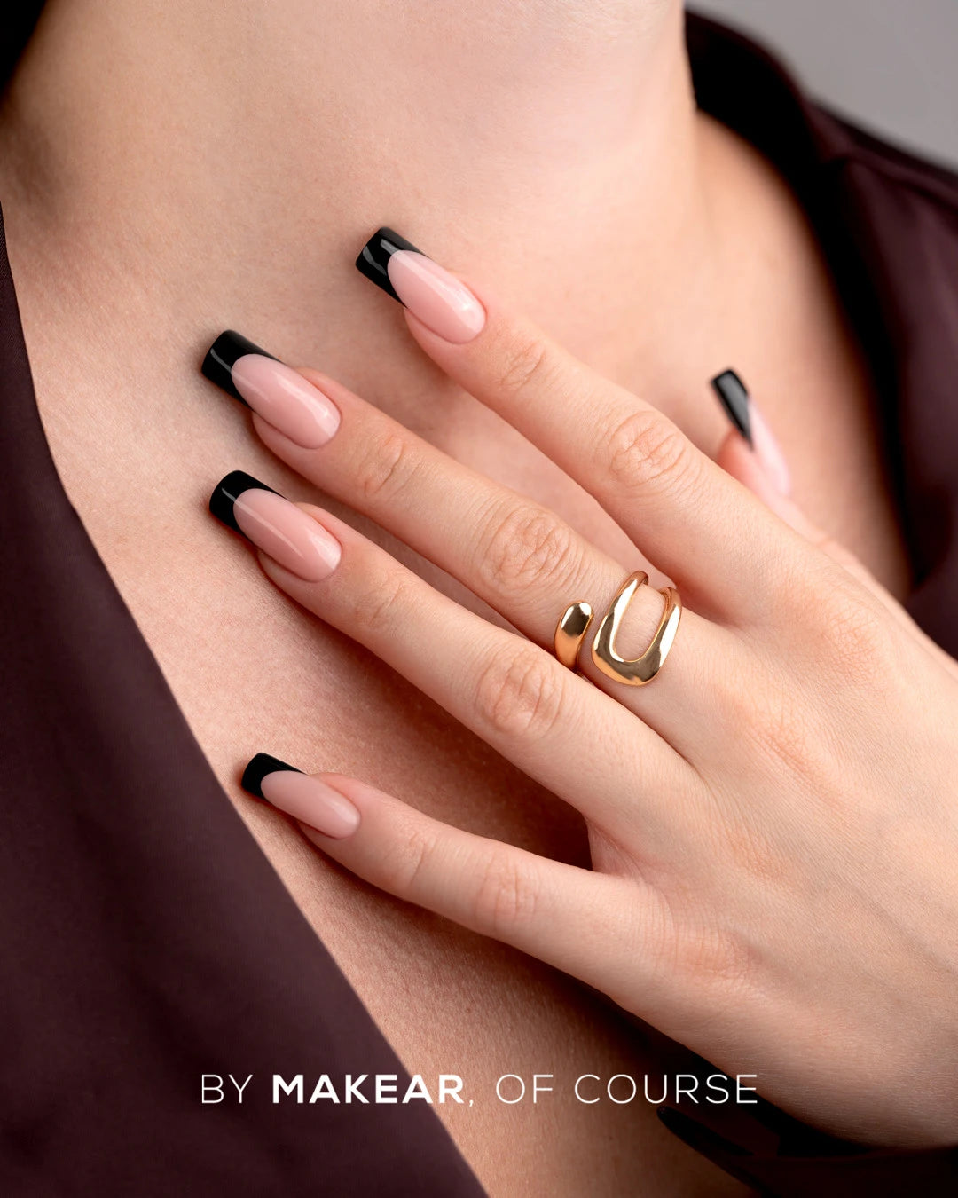French Manicure Gel Black FG14 - 5 ml-Nail Art-MAKEAR-NR Kosmetik