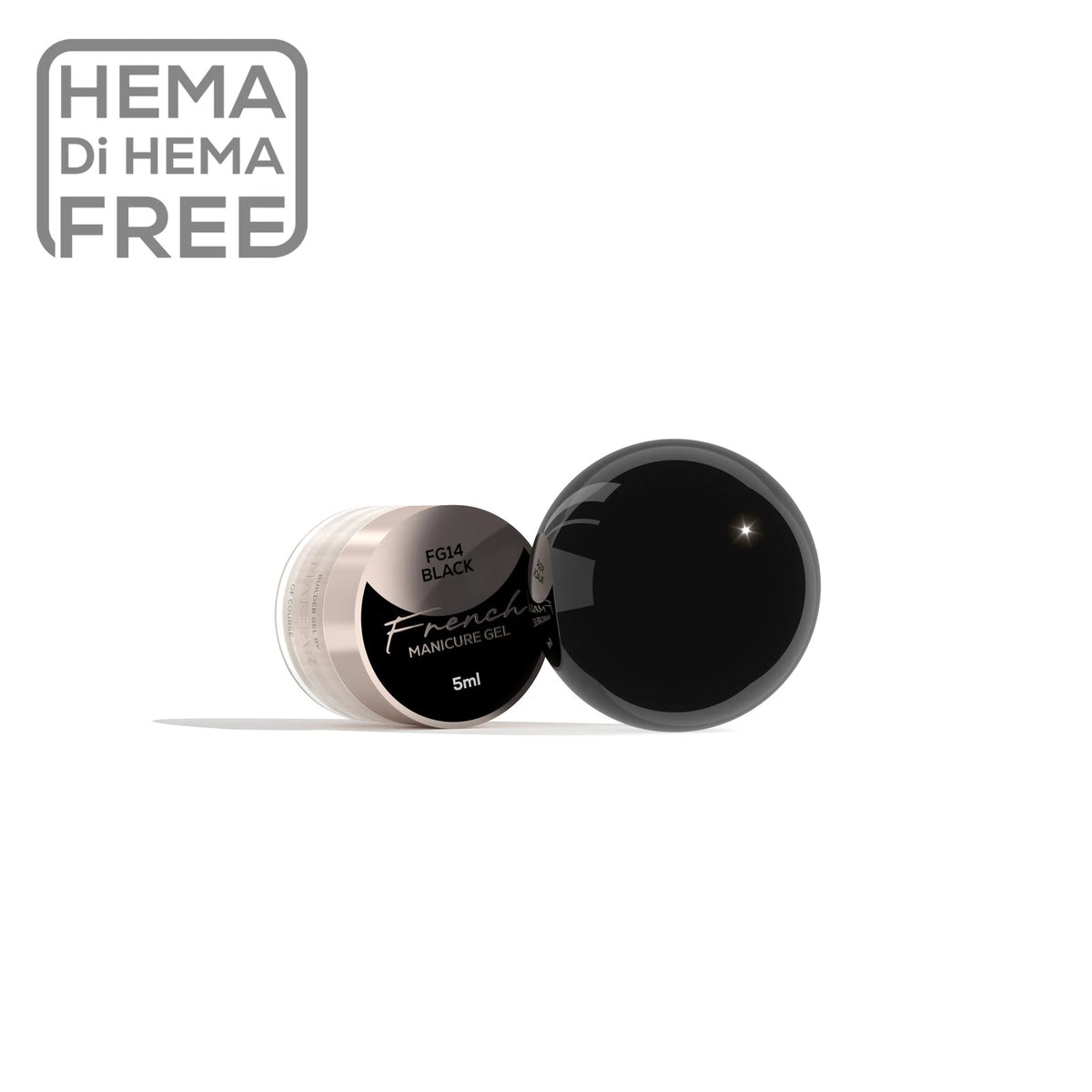 French Manicure Gel Black FG14 - 5 ml-Nail Art-MAKEAR-NR Kosmetik