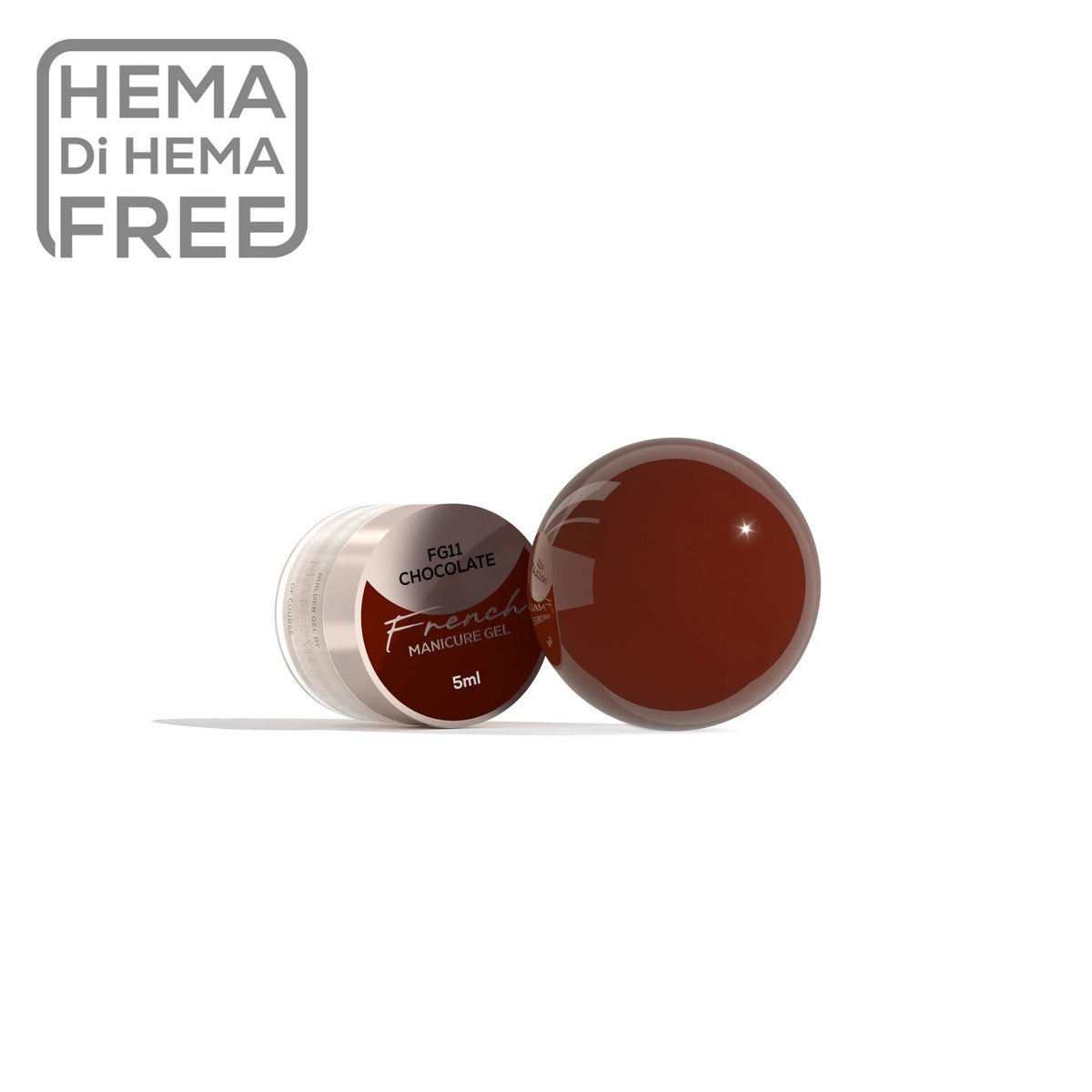 French Manicure Gel Chocolate FG11 - 5 ml-Nail Art-MAKEAR-NR Kosmetik
