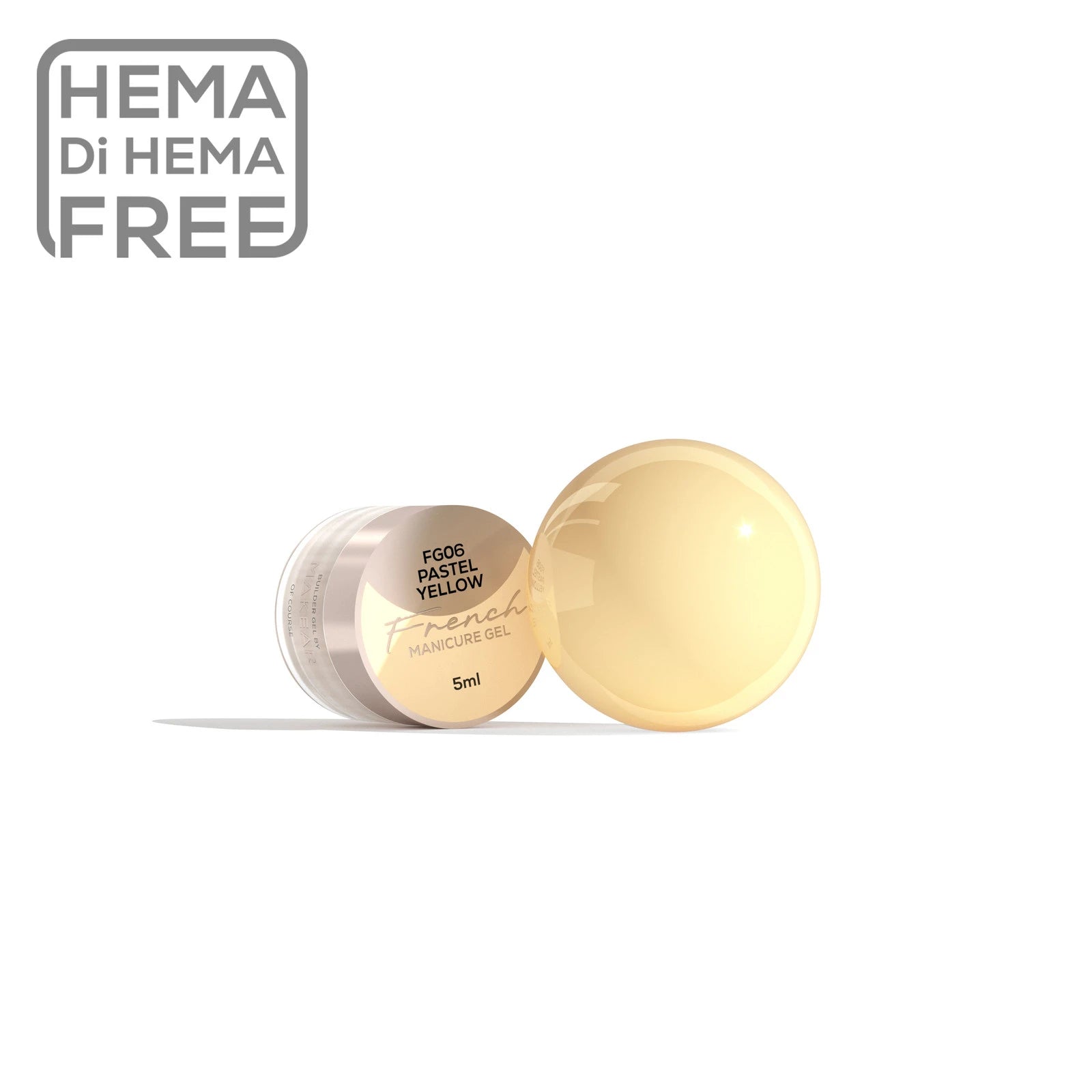 French Manicure Gel Pastel Yellow FG06 - 5 ml-Gel-MAKEAR-NR Kosmetik
