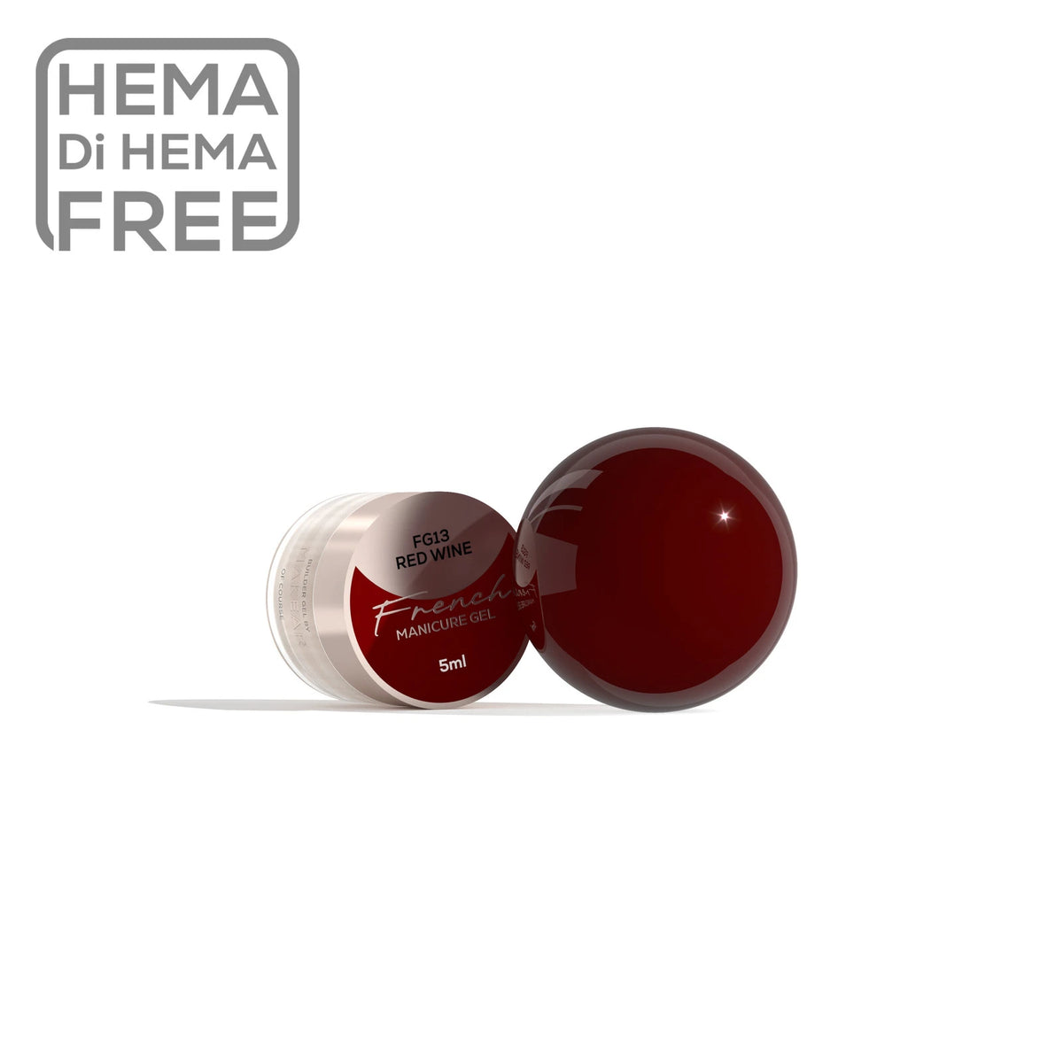 French Manicure Gel Red Wine FG13 - 5 ml-Nail Art-MAKEAR-NR Kosmetik