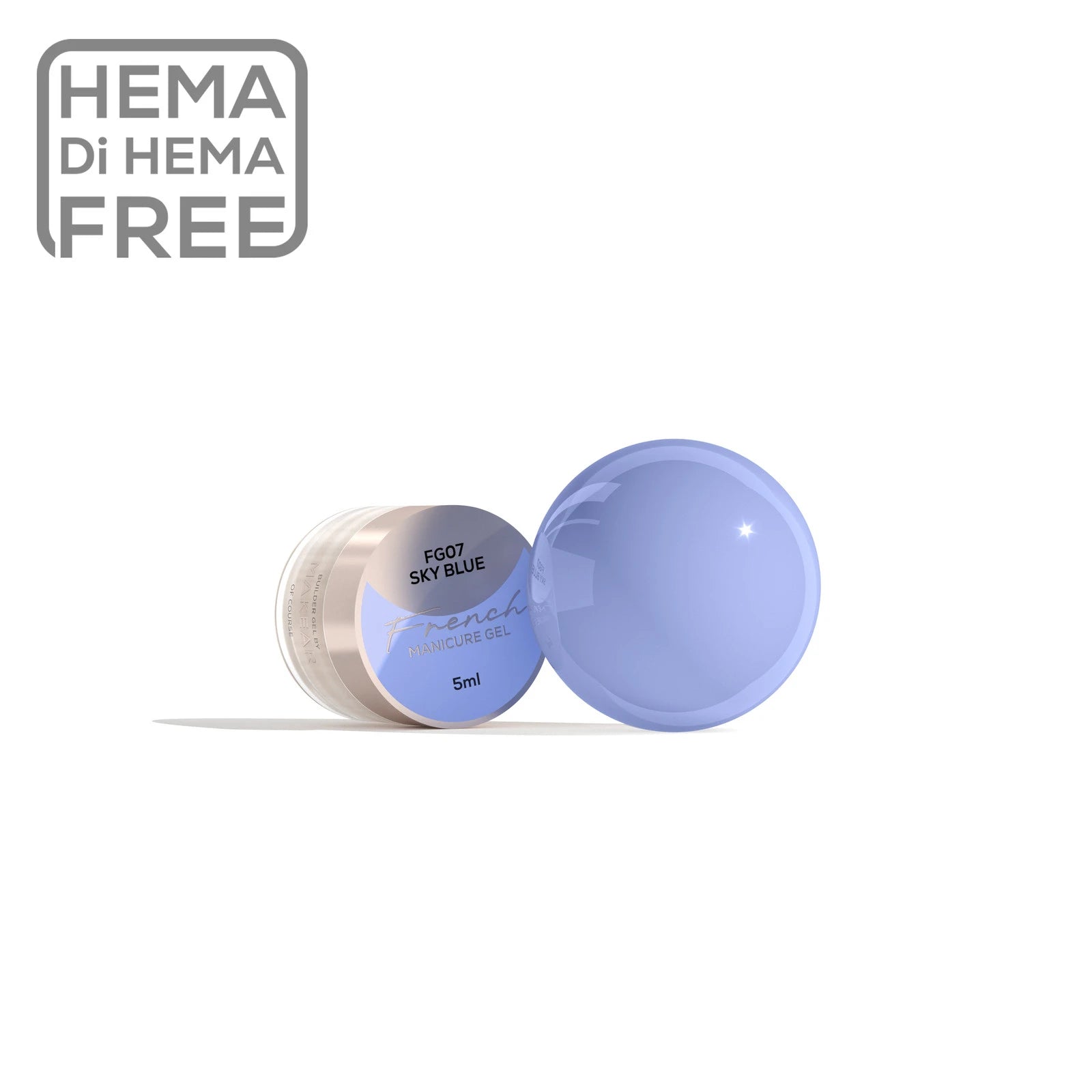 French Manicure Gel Sky Blue FG07 - 5 ml-Gel-MAKEAR-NR Kosmetik