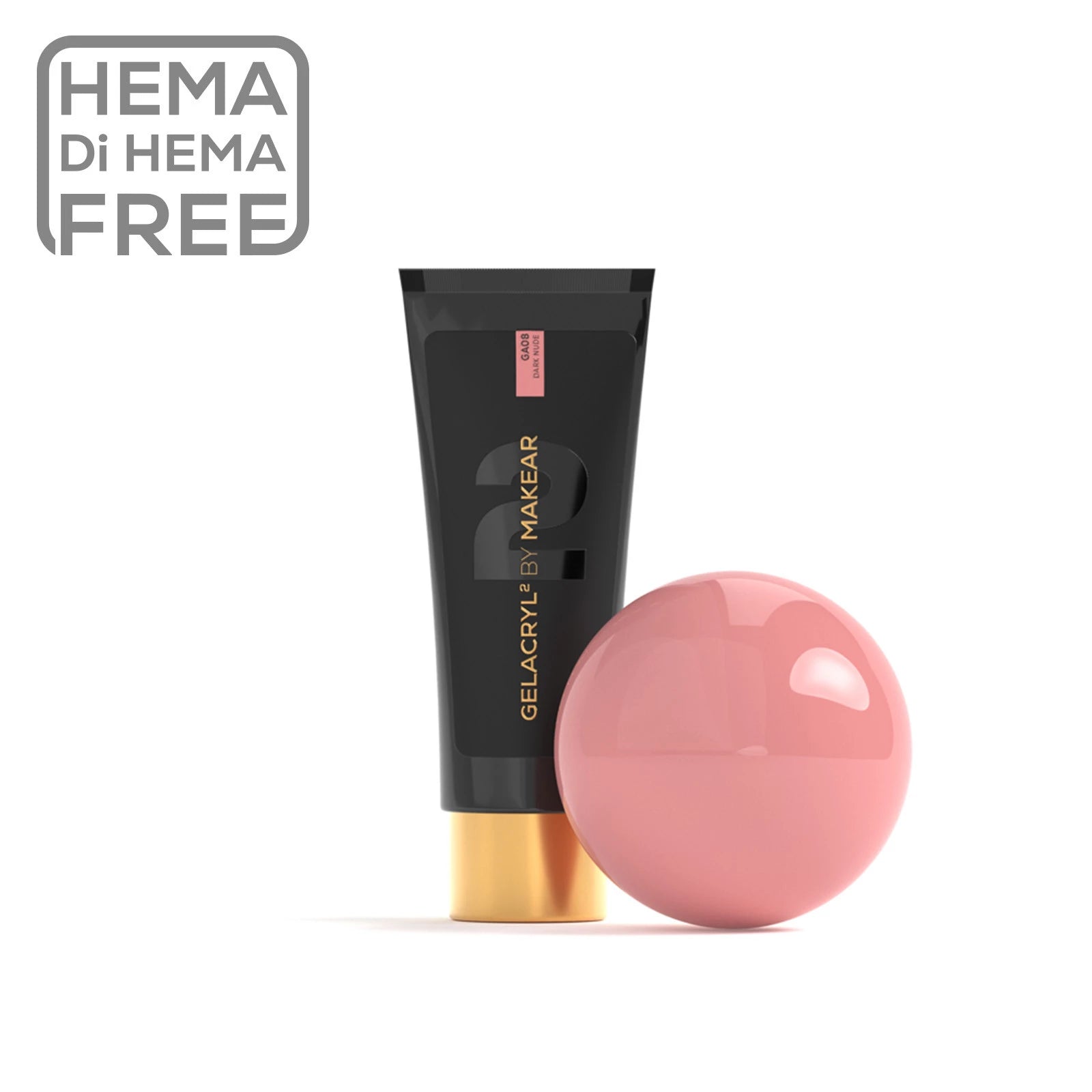 Akrylgel GA08 - Dark Nude-Akrylgel-MAKEAR-30g-NR Kosmetik