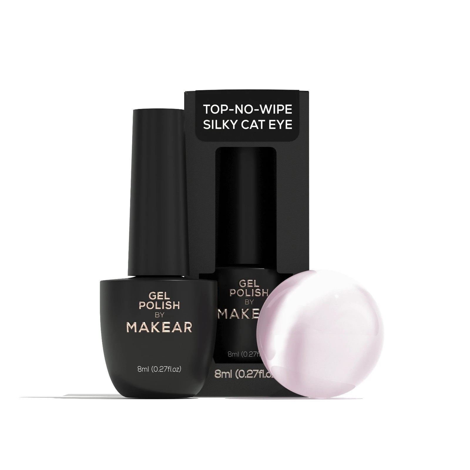 Top No Wipe Silky Cat Eye - 8 ml-UV Hybrid TOP/BASE-MAKEAR-NR Kosmetik