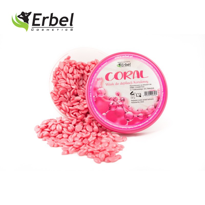 Brazilian hard wax for depilation - Koral - 150 g-Voks-ERBEL-NR Kosmetik