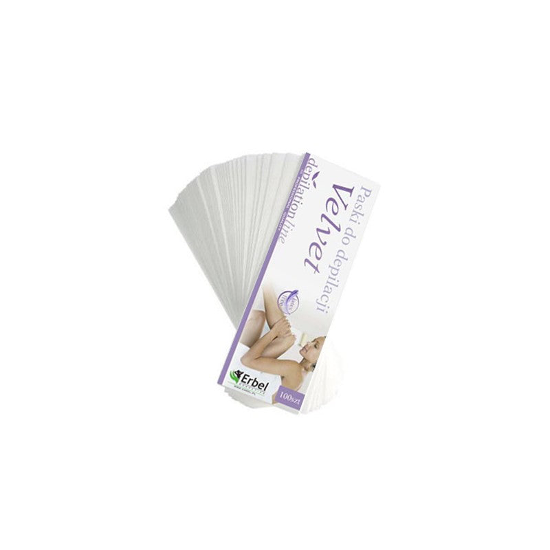 Voks strips Hvid 7cm x 20cm - 100 stk-voks tilbehør-VELVET-NR Kosmetik