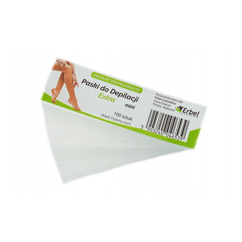 Voks strips mini Hvid 3cm x 10cm - 100 stk-voks tilbehør-ERBEL-NR Kosmetik