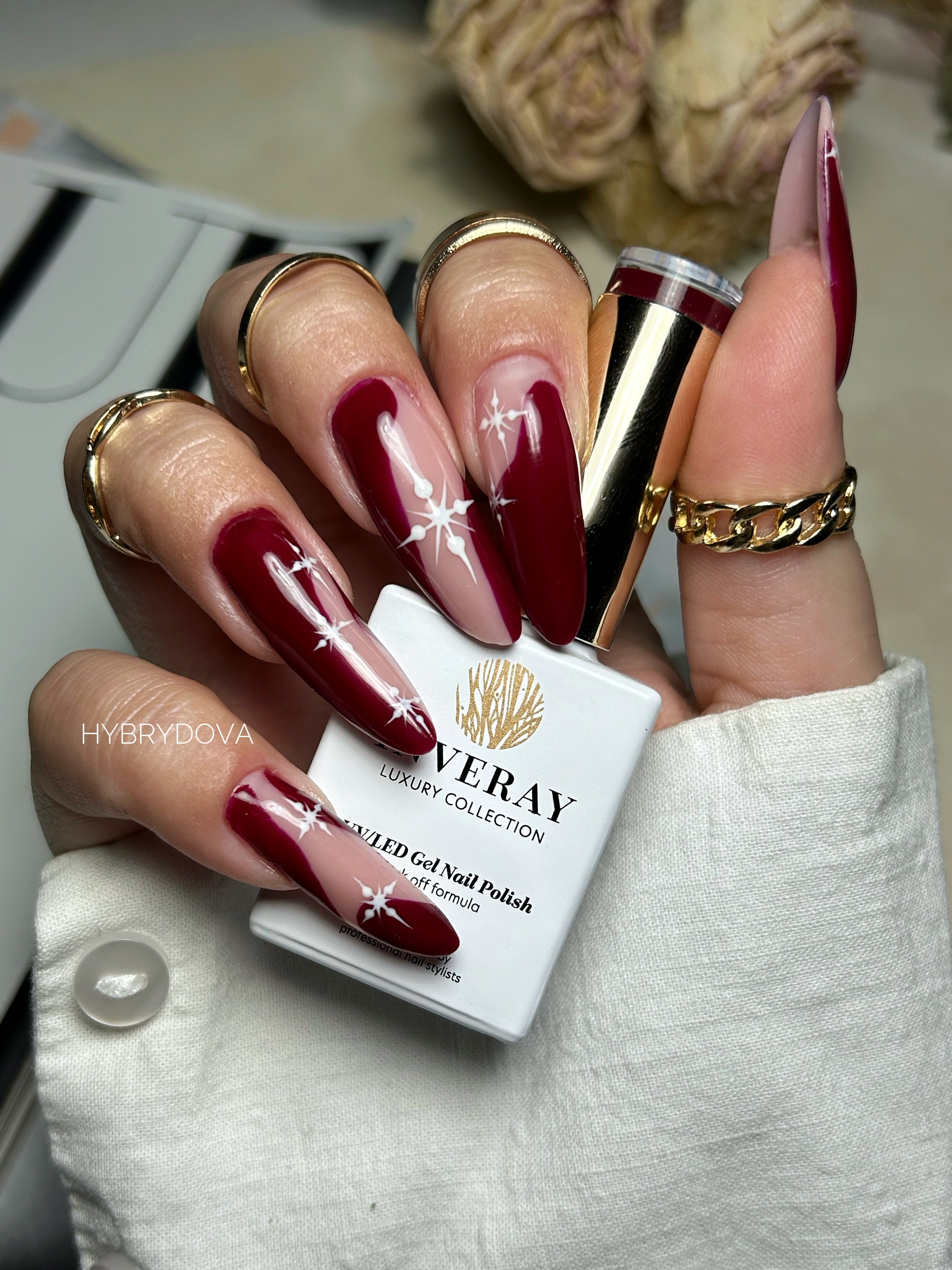 Gelpolish - 190 Bordeaux - 10ml-Gelpolish-Inveray-NR Kosmetik