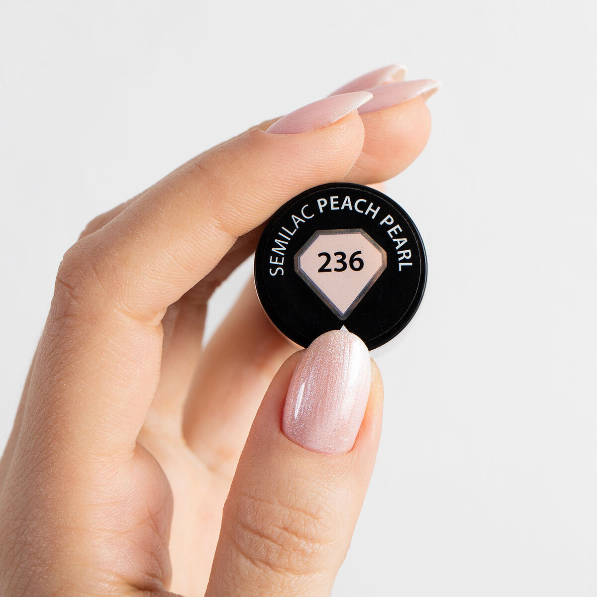 Gelpolish 236 Peach Pearl - 7 ml-UV Hybrid-Semilac-NR Kosmetik