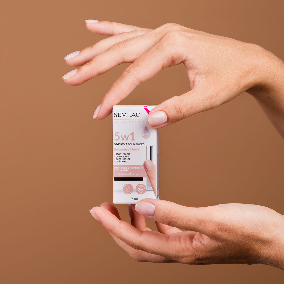 Nail Conditioner - Nail Power Therapy 5in1 Recovery Nude - 7 ml-Semilac-NR Kosmetik