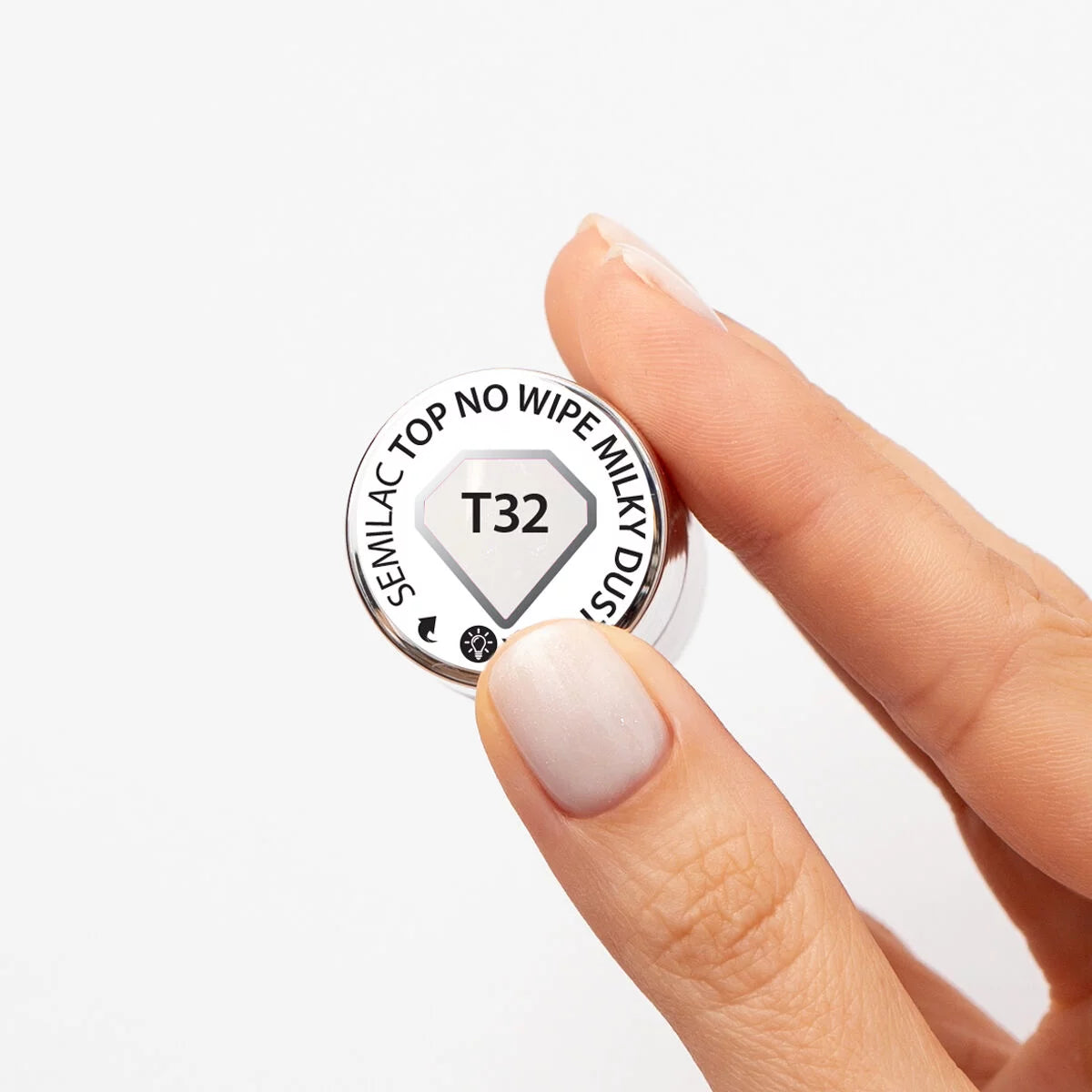 Top No Wipe Milky Dust T32 - 7 ml-UV Hybrid TOP/BASE-Semilac-NR Kosmetik