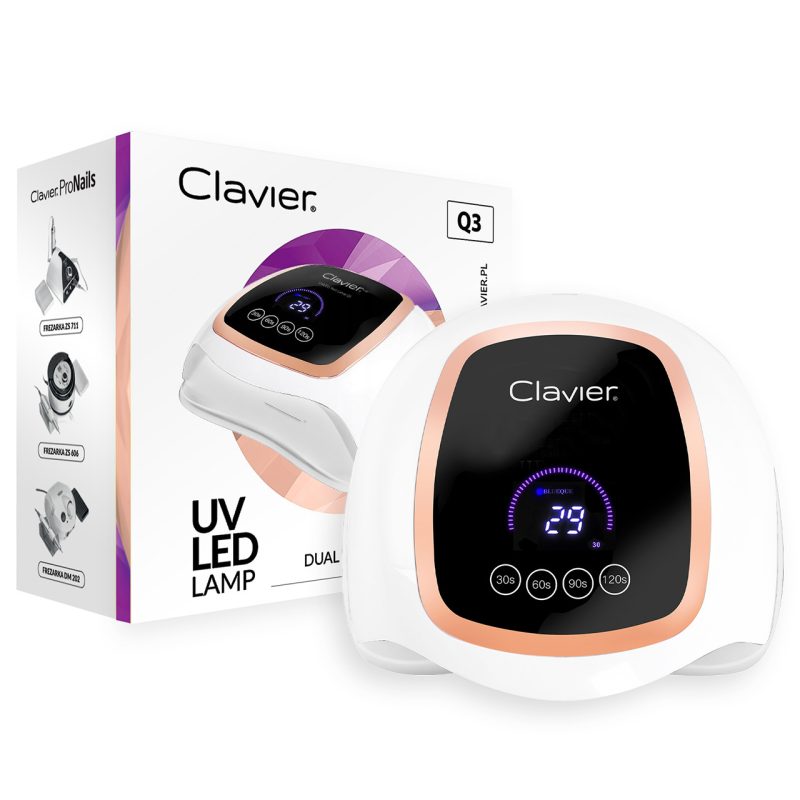 Q3 UV/LED Lampe - Hvid-LED Lampe-Clavier-NR Kosmetik