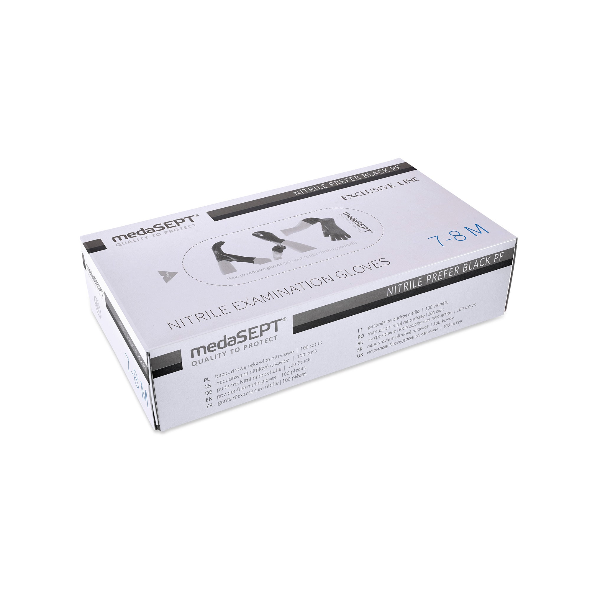 Nitrilhandsker - Sort - 100 stk-Handsker-ABA-S-NR Kosmetik