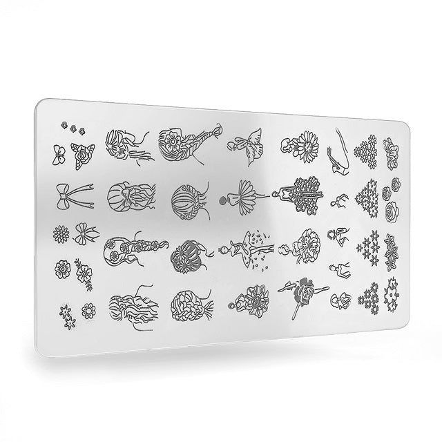 Stempel Plade #10-Nail Art-Clavier-NR Kosmetik