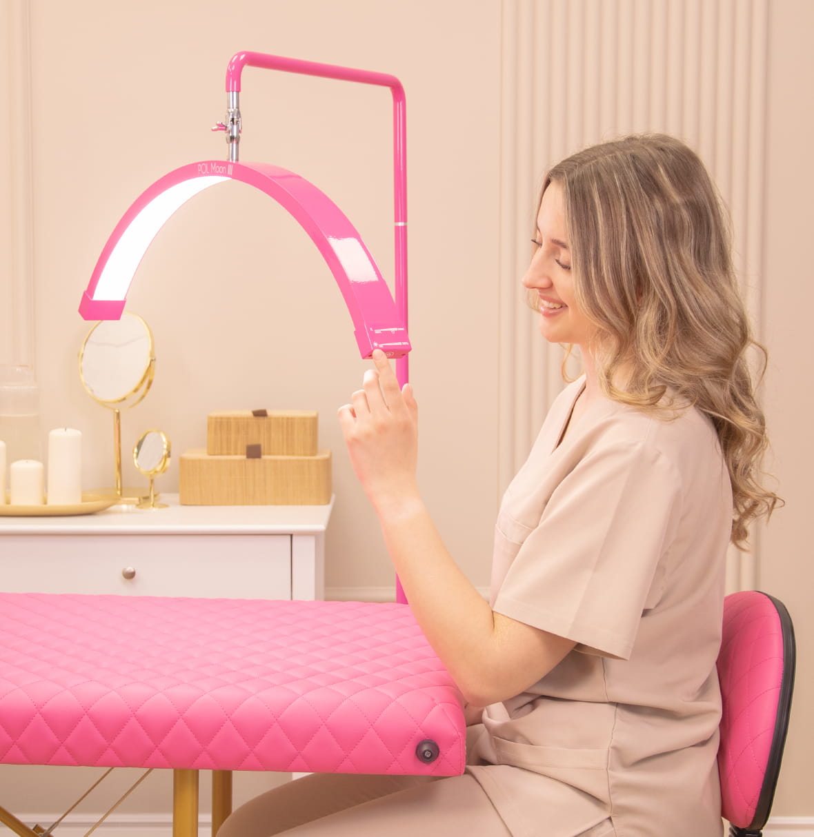 MOON Light uden Sten POOL III - Pink-LED Lampe-I-Coucou-NR Kosmetik