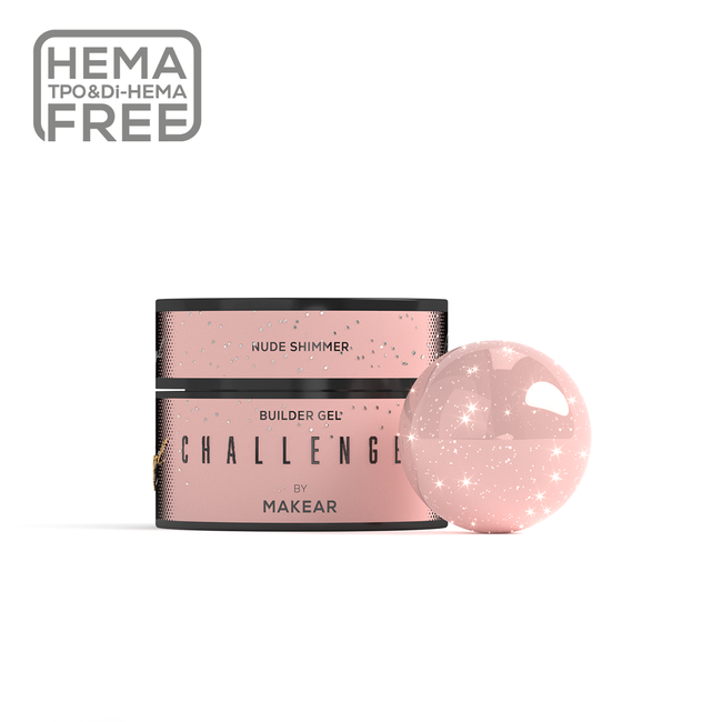 ChallenGel HG16 - Nude Shimmer-uv gel opbygning-MAKEAR-50 ml-NR Kosmetik