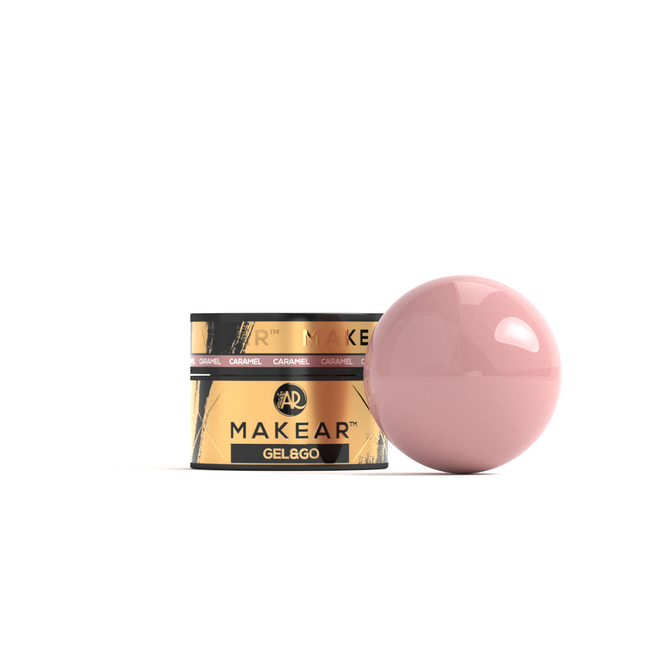 Gel & Go GG01 - Caramel-uv gel opbygning-MAKEAR-15 ml-NR Kosmetik