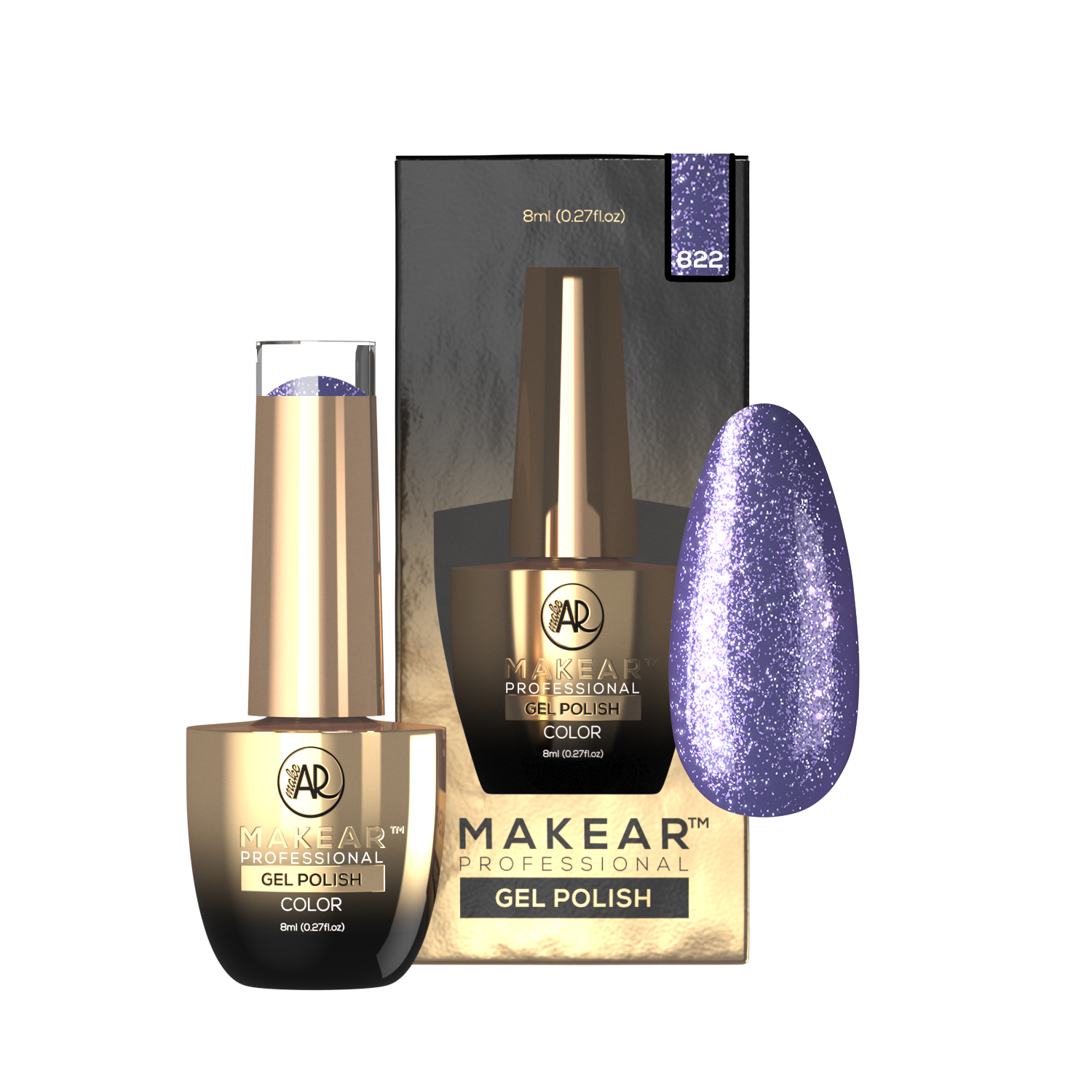 Gelpolish - 822 MAKEAR-Gelpolish-MAKEAR-NR Kosmetik