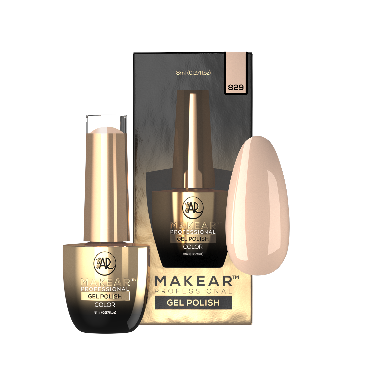 Gelpolish - 829 MAKEAR-Gelpolish-MAKEAR-NR Kosmetik