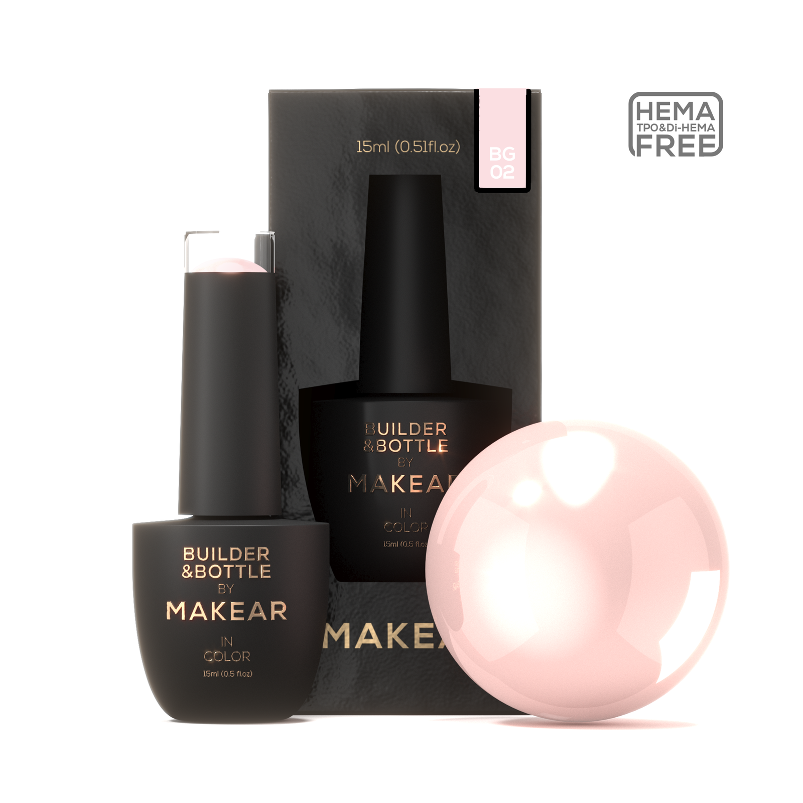 Builder&Bottle BG02 - 15ml-uv gel opbygning-MAKEAR-NR Kosmetik