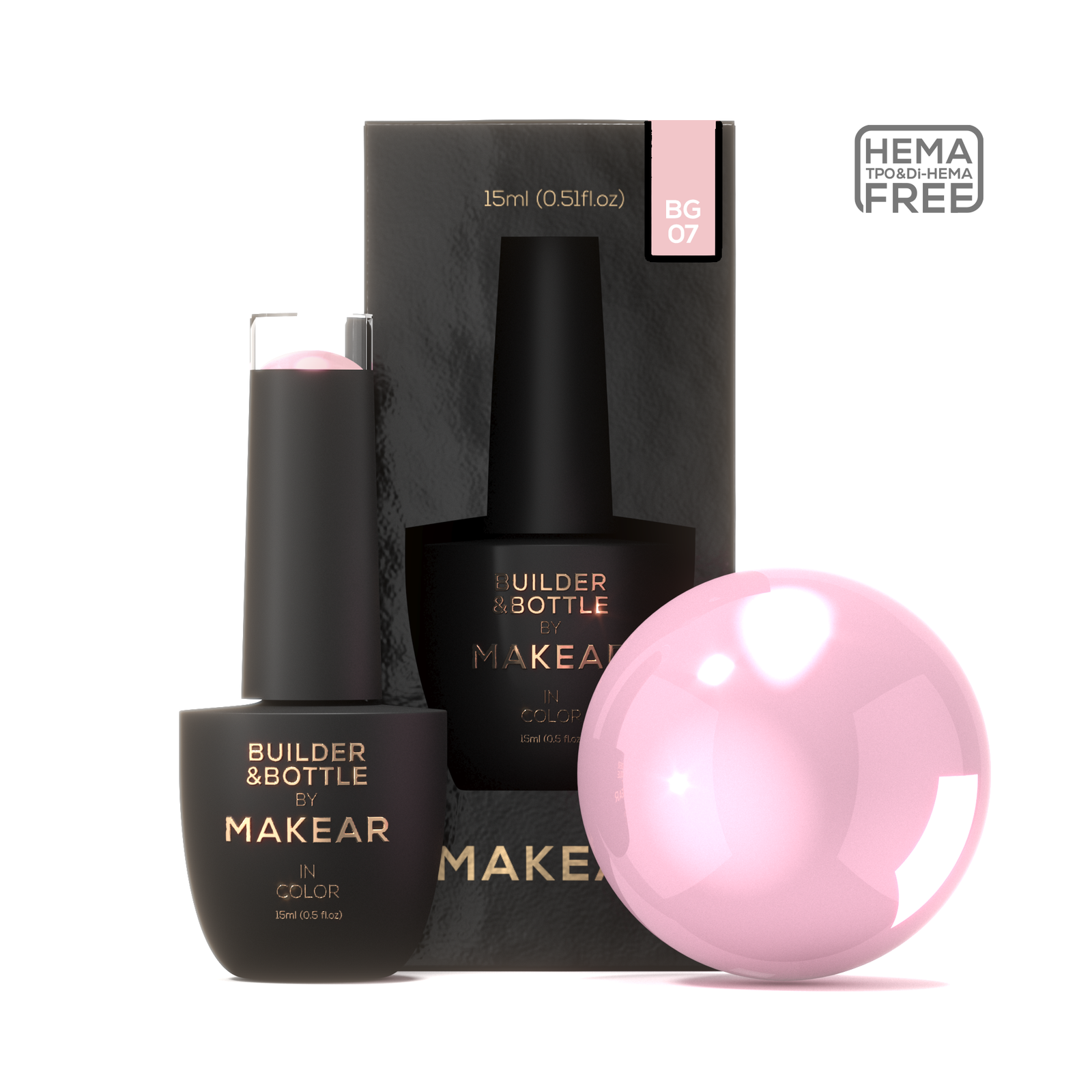 Builder&Bottle BG07 - 15ml-uv gel opbygning-MAKEAR-NR Kosmetik