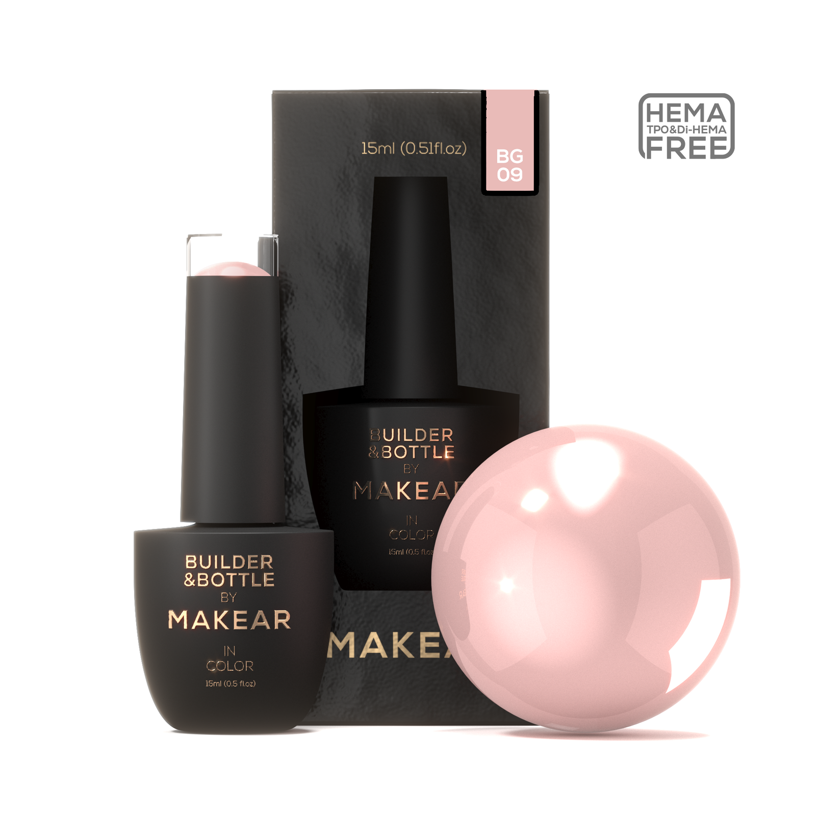 Builder&Bottle BG09 - 15ml-uv gel opbygning-MAKEAR-NR Kosmetik